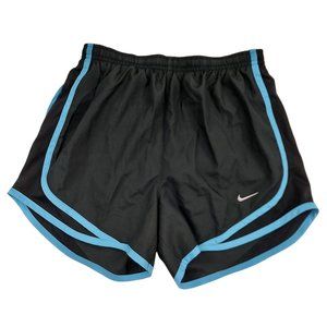 Nike Shorts Womens XS Black Blue Dri-Fit Brief Sports Liner Running Gym Training